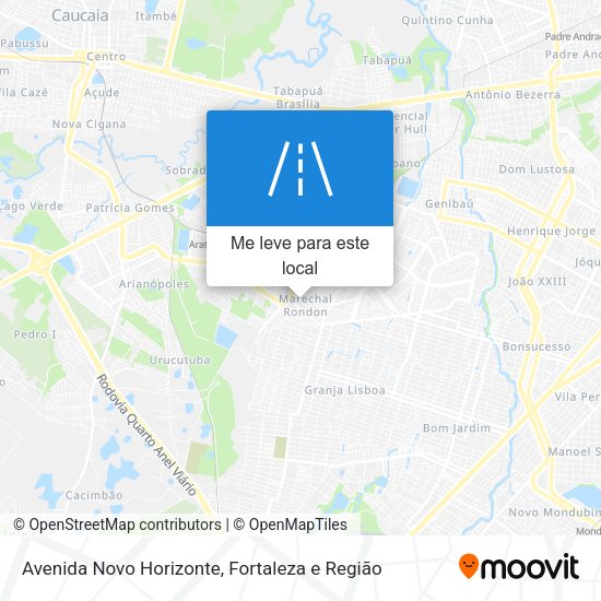 Avenida Novo Horizonte mapa