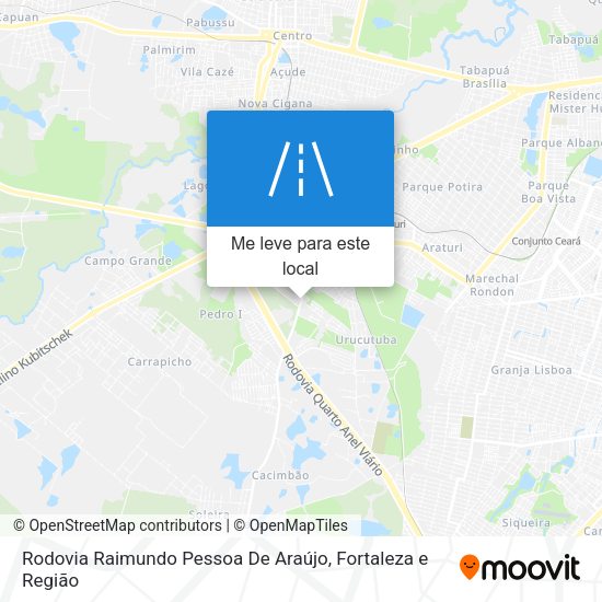Rodovia Raimundo Pessoa De Araújo mapa