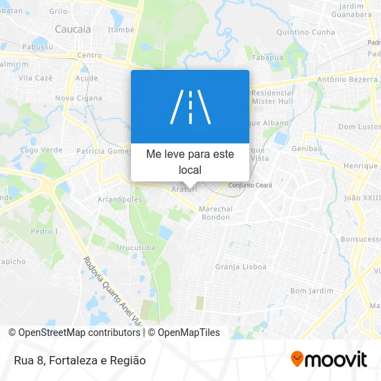 Rua 8 mapa