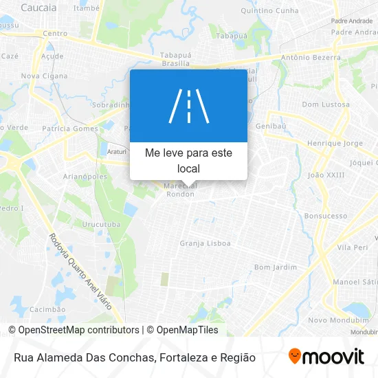 Rua Alameda Das Conchas mapa
