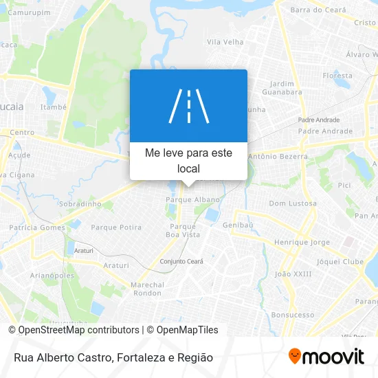 Rua Alberto Castro mapa