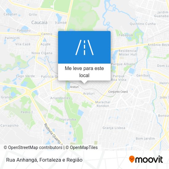 Rua Anhangá mapa