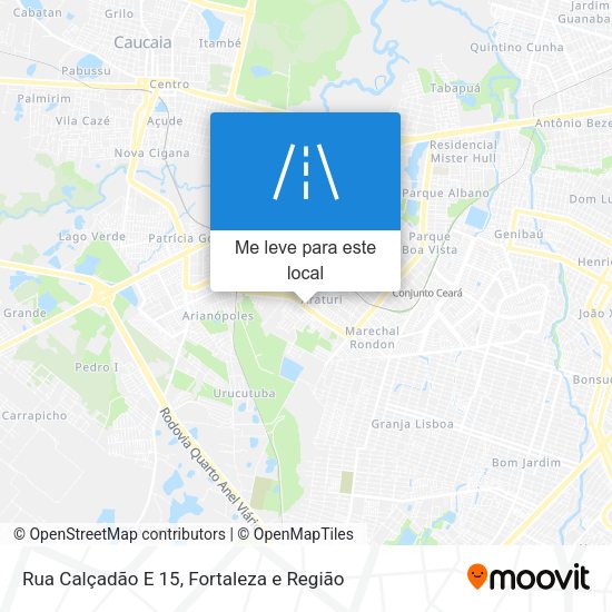 Rua Calçadão E 15 mapa