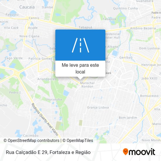 Rua Calçadão E 29 mapa