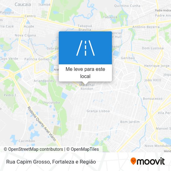 Rua Capim Grosso mapa