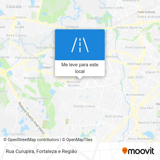 Rua Curupira mapa