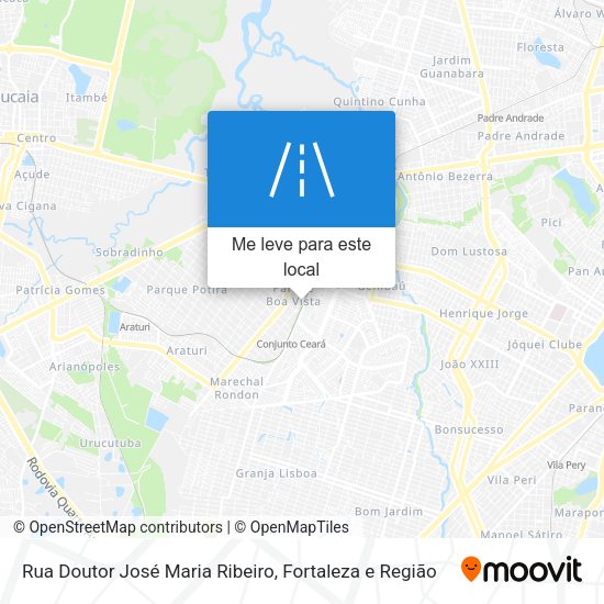 Rua Doutor José Maria Ribeiro mapa