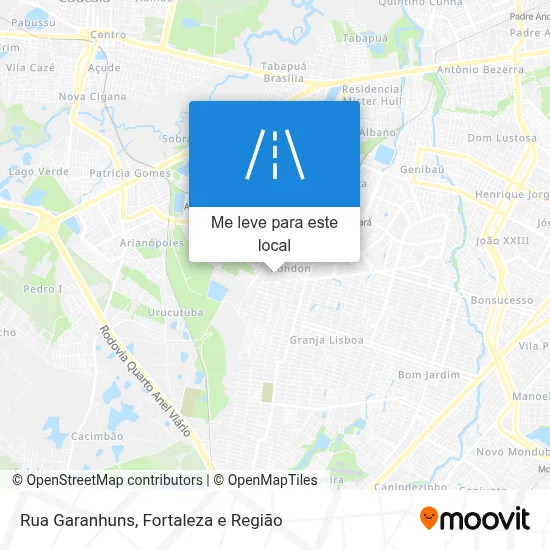 Rua Garanhuns mapa