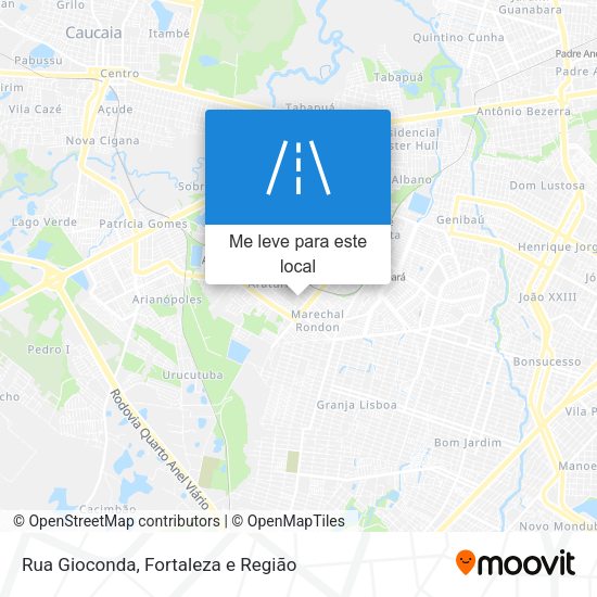 Rua Gioconda mapa