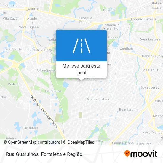 Rua Guarulhos mapa