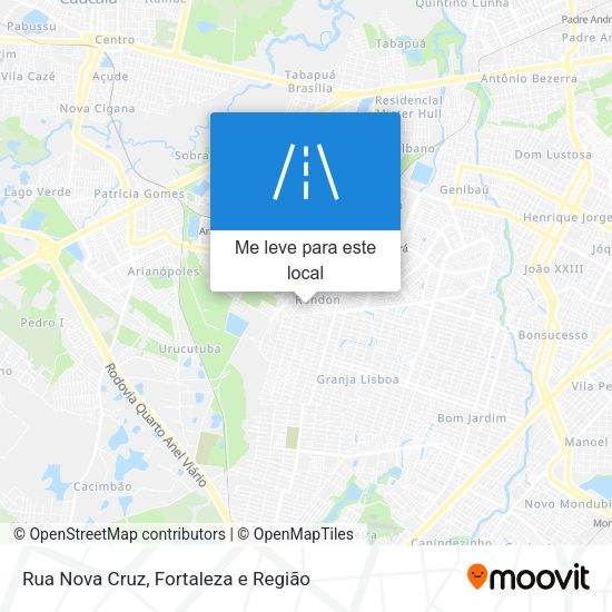 Rua Nova Cruz mapa