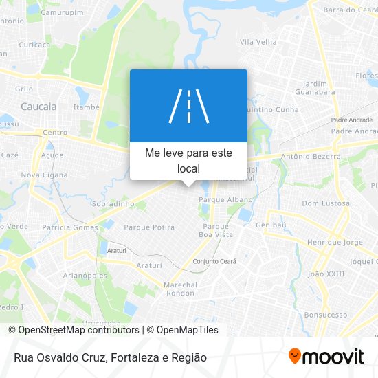 Rua Osvaldo Cruz mapa