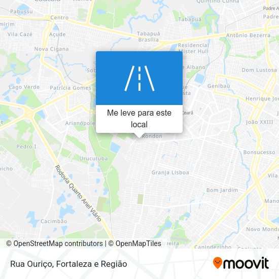 Rua Ouriço mapa