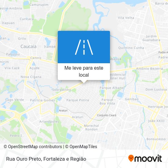 Rua Ouro Preto mapa