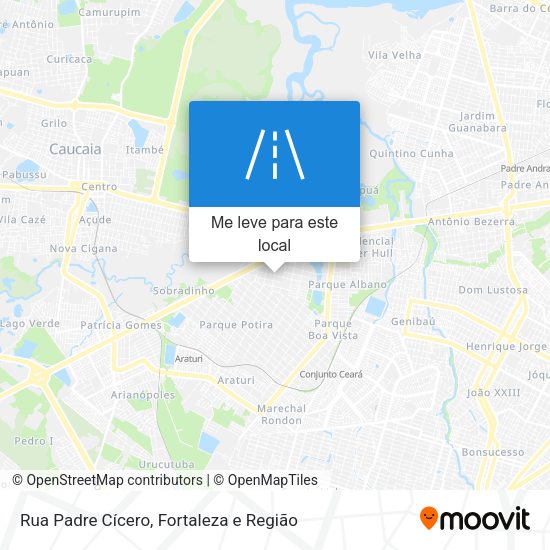 Rua Padre Cícero mapa
