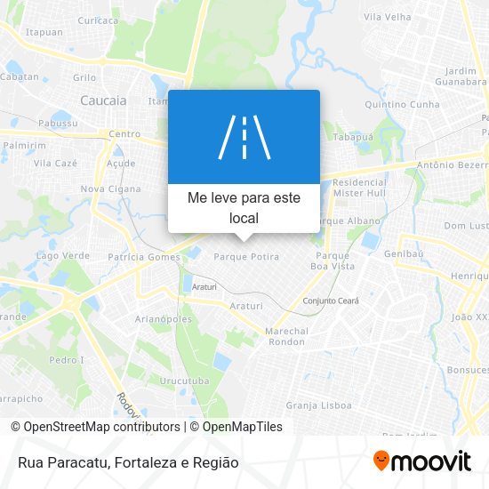 Rua Paracatu mapa