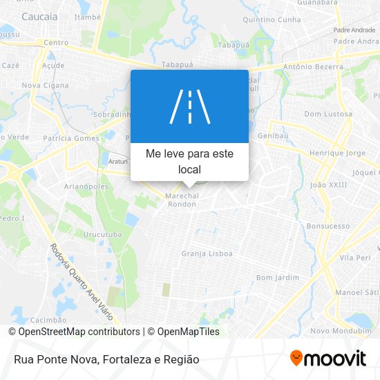Rua Ponte Nova mapa