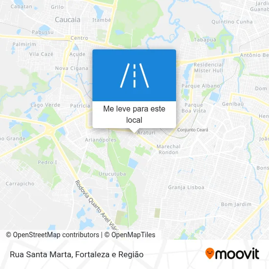Rua Santa Marta mapa