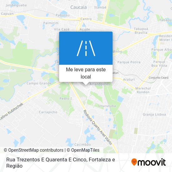 Rua Trezentos E Quarenta E Cinco mapa