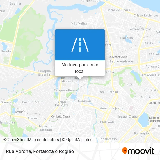 Rua Verona mapa
