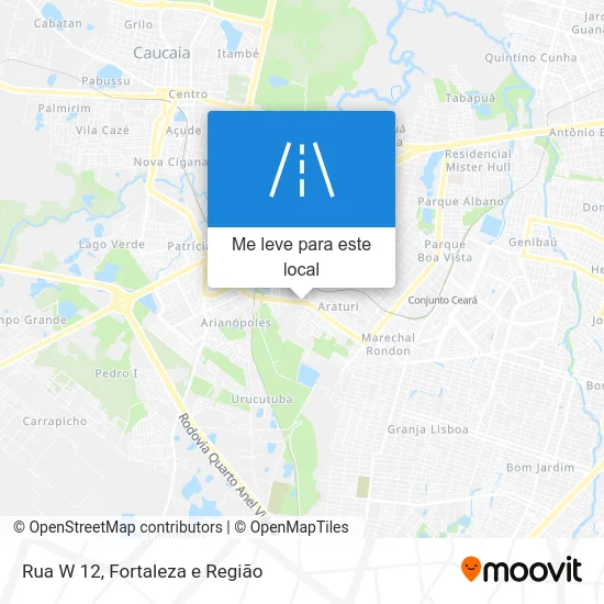 Rua W 12 mapa