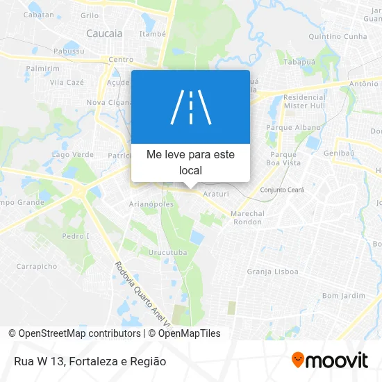 Rua W 13 mapa