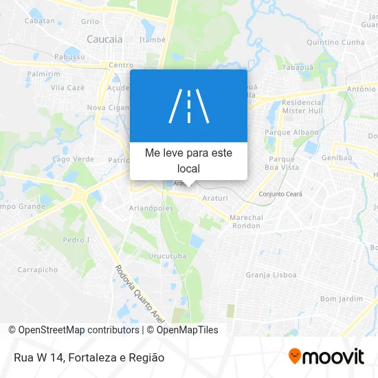 Rua W 14 mapa