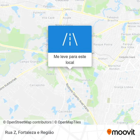 Rua Z mapa
