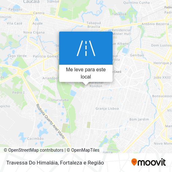 Travessa Do Himaláia mapa