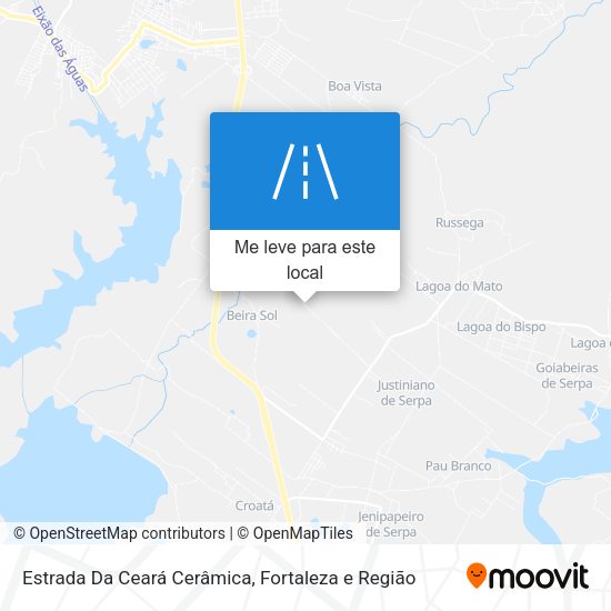 Estrada Da Ceará Cerâmica mapa