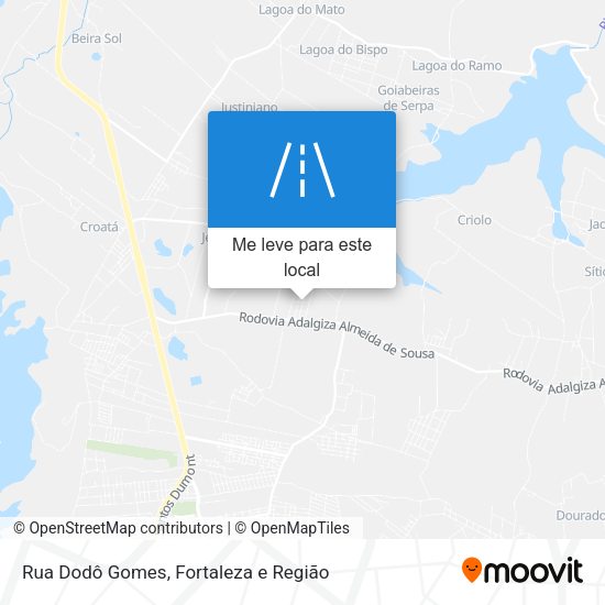 Rua Dodô Gomes mapa