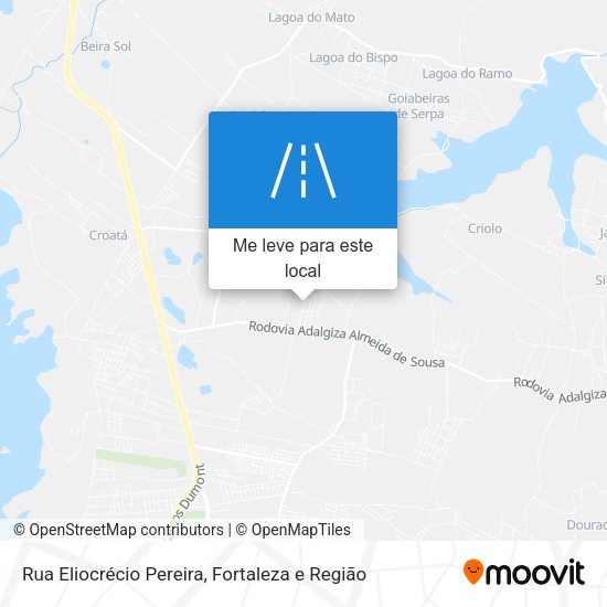 Rua Eliocrécio Pereira mapa