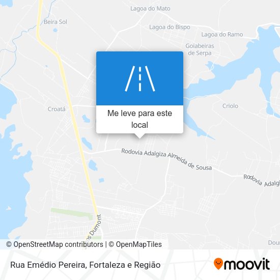 Rua Emédio Pereira mapa