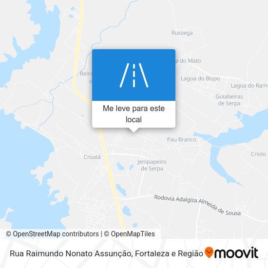 Rua Raimundo Nonato Assunção mapa