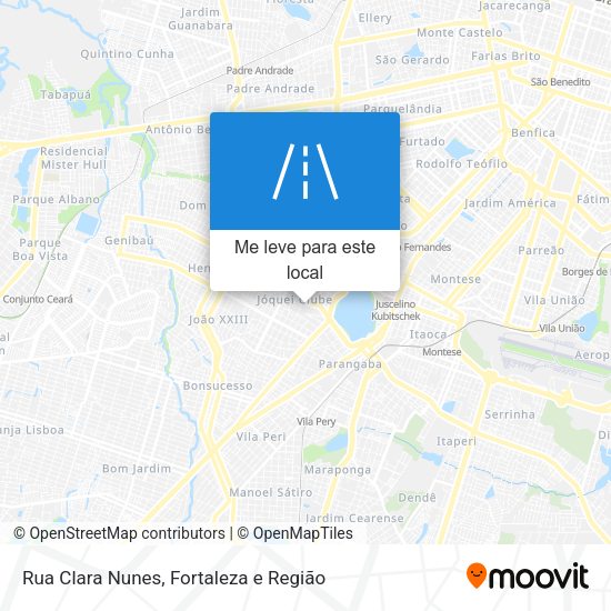 Rua Clara Nunes mapa