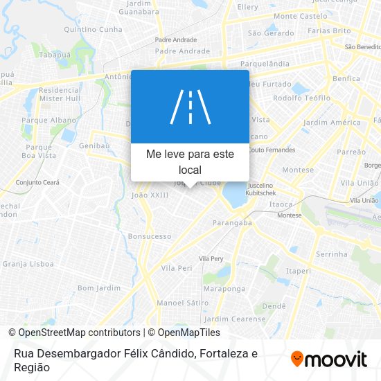Rua Desembargador Félix Cândido mapa