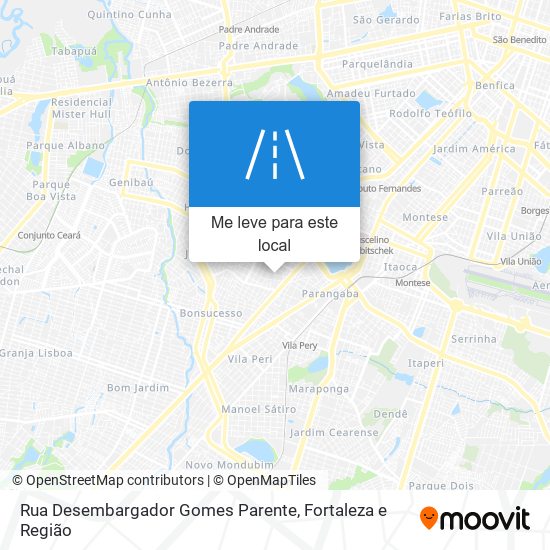 Rua Desembargador Gomes Parente mapa