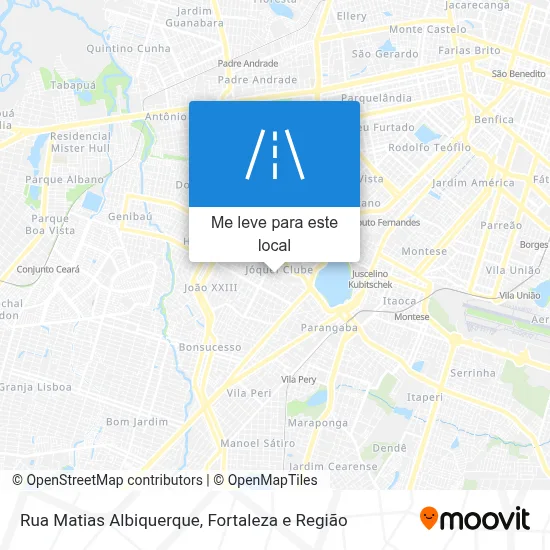 Rua Matias Albiquerque mapa