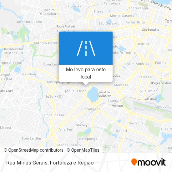 Rua Minas Gerais mapa