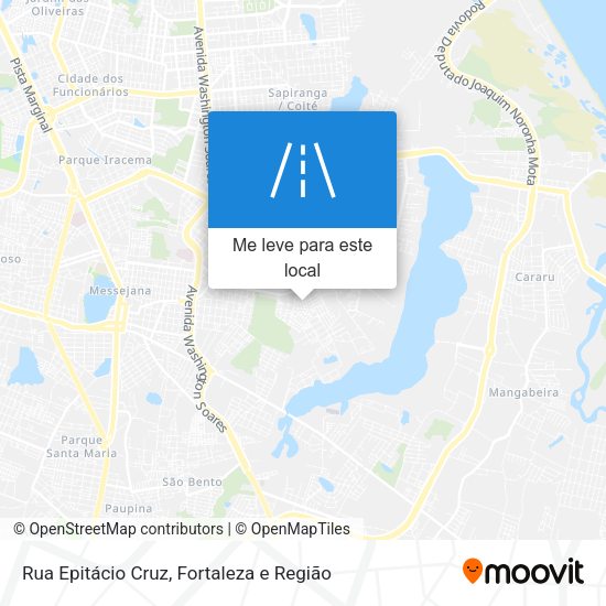Rua Epitácio Cruz mapa