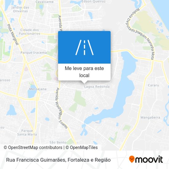 Rua Francisca Guimarães mapa