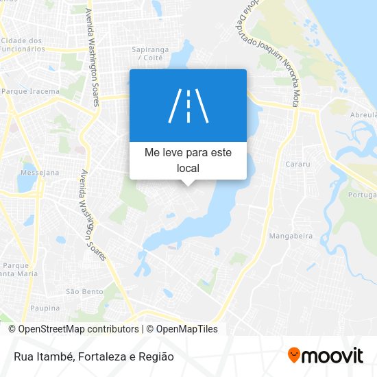 Rua Itambé mapa