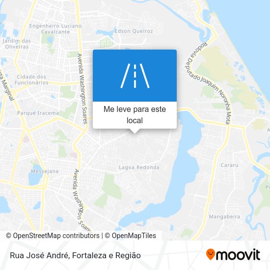Rua José André mapa