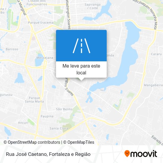 Rua José Caetano mapa