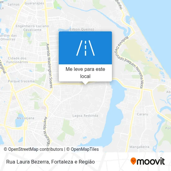 Rua Laura Bezerra mapa