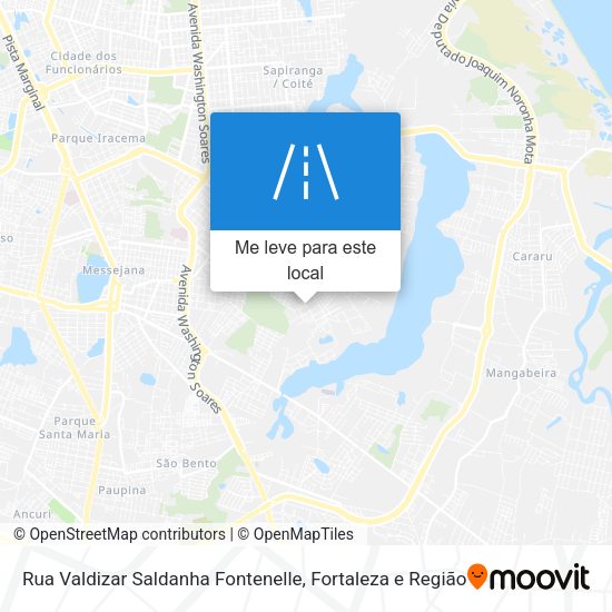 Rua Valdizar Saldanha Fontenelle mapa