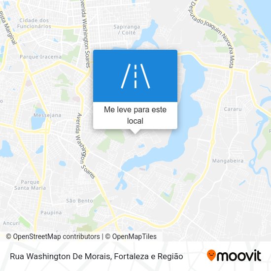 Rua Washington De Morais mapa