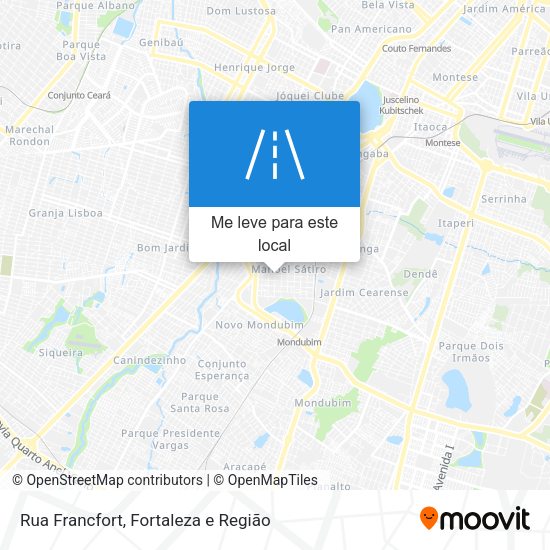 Rua Francfort mapa