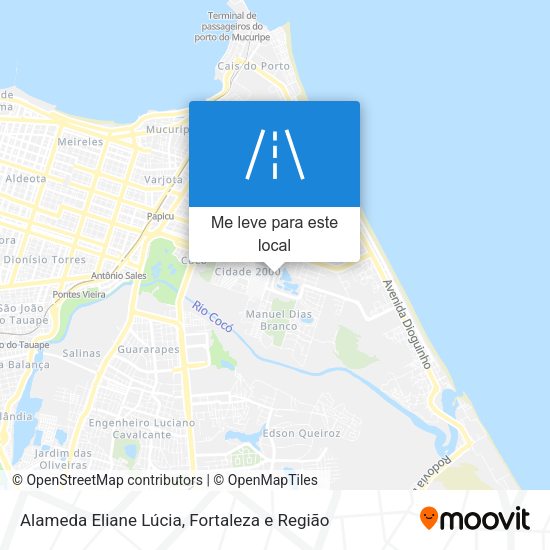 Alameda Eliane Lúcia mapa