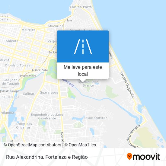 Rua Alexandrina mapa